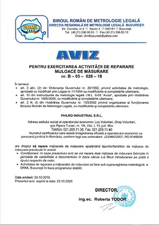 reparare mijloace măsurare